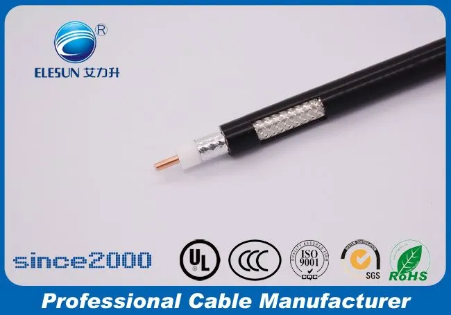 75 Ohm Telecom CATV RF RG6 Rg59 Kabel Sepaksi Perisai Standard